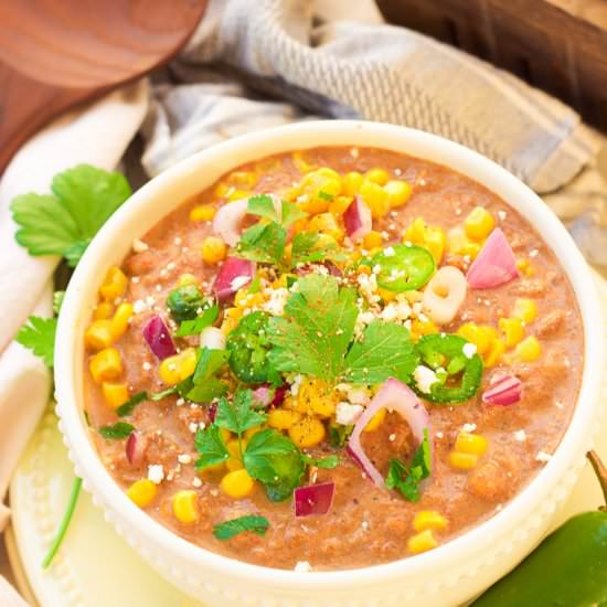Slow Cooker White Turkey Chili