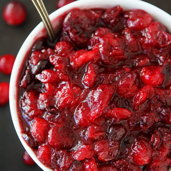 Maple Cranberry Sauce