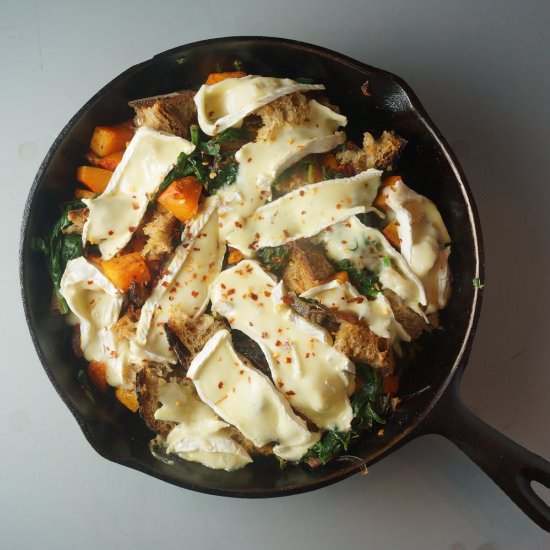 Skillet Butternut Squash & Spinach