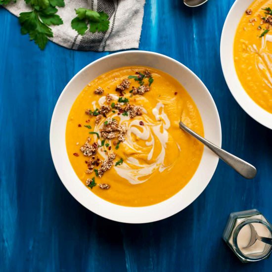 Sweet Potato Tahini Soup