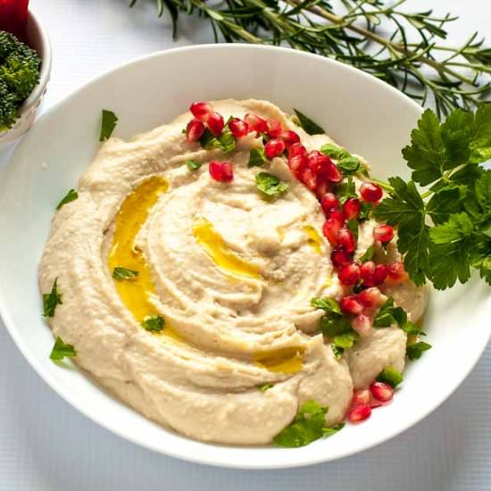 Creamy Cannellini Lemon Feta Dip