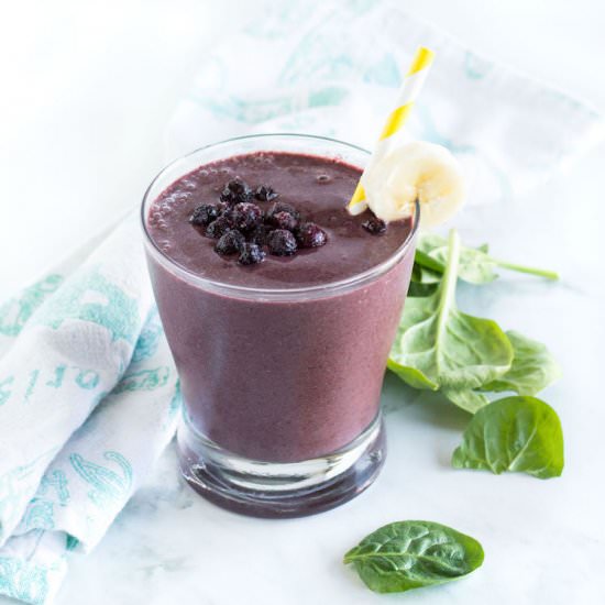 Blueberry and Greens Smoothie