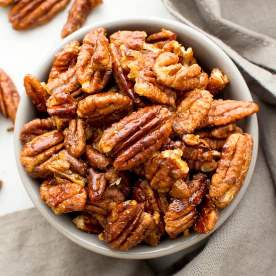 Maple Cinnamon Pecans