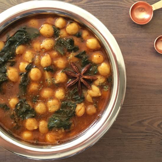 Chickpea Spinach Curry
