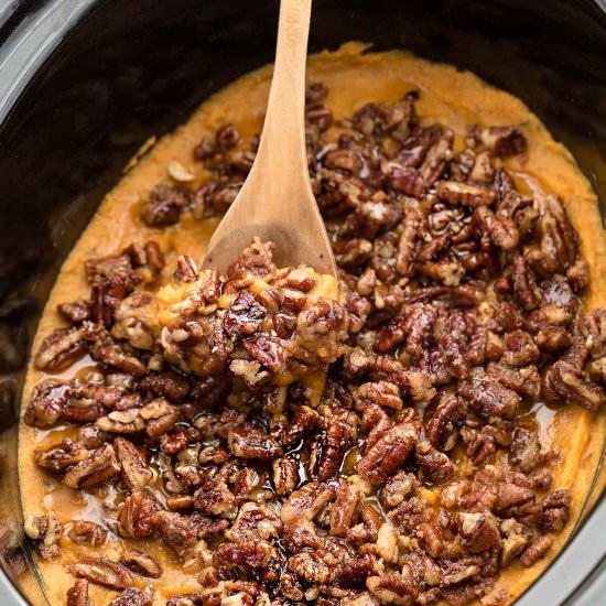 Slow Cooker Paleo Sweet Potato Casserole