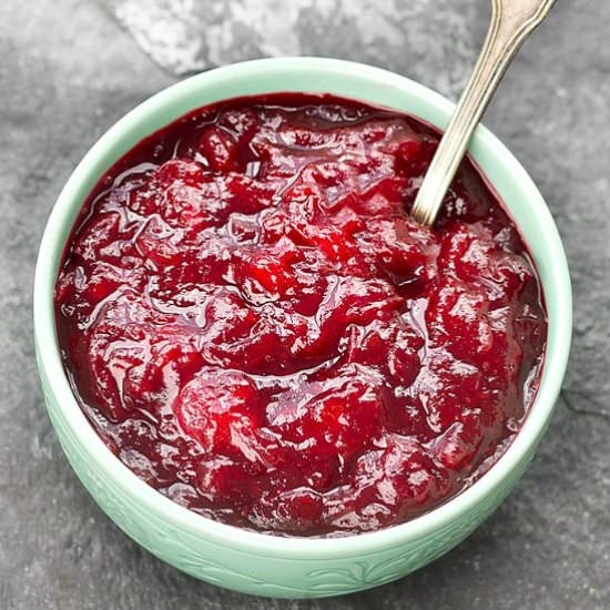 Lemongrass Cranberry Sauce