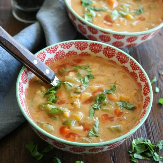 Pumpkin Corn Chowder