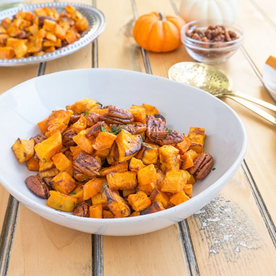 Sweet Potatoes + Apple Brandy Pecan