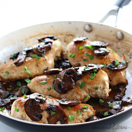 Easy Low Carb Chicken Marsala (GF)