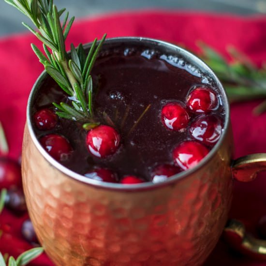 Rosemary Cranberry Moscow Mule