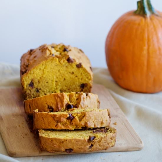 Pumpkin Chocolate Chip Bread