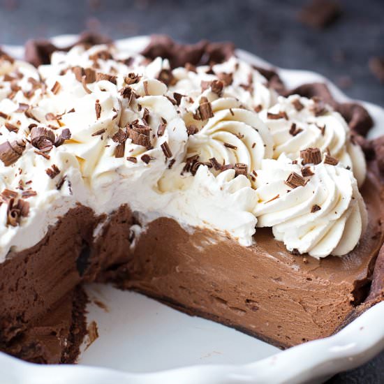 Double Chocolate French Silk Pie