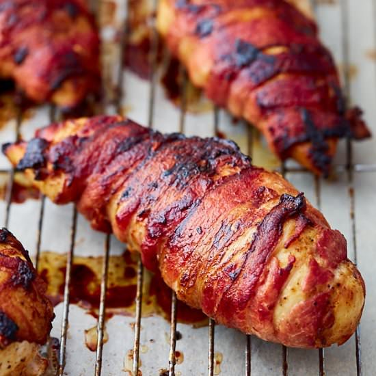 Crispy Bacon-Wrapped Chicken Breast