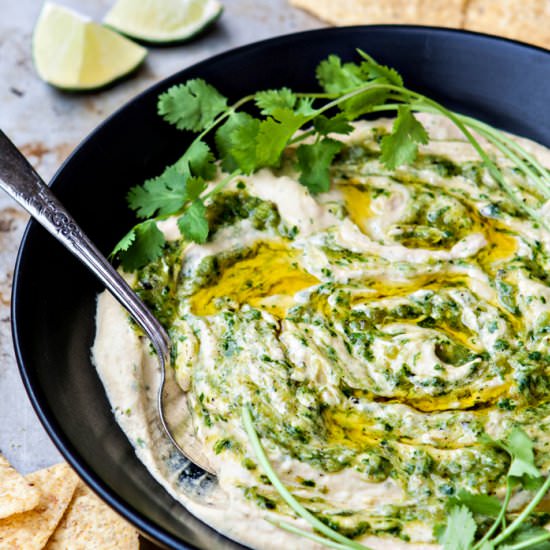 Roasted Salsa Verde Hummus