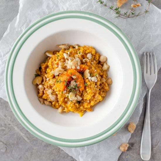 Farro Risotto with Pumpkin
