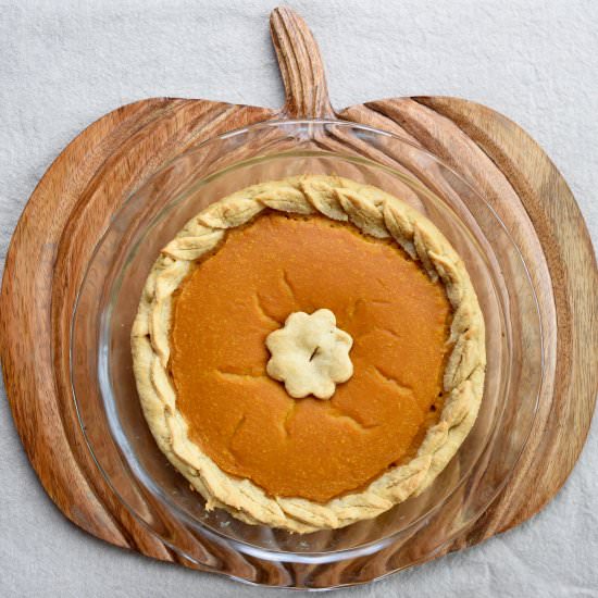 Vegan and Sugar Free Pumpkin Pie