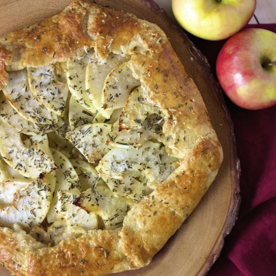 Apple & Sharp Cheddar Galette