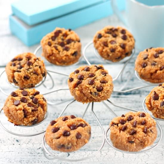 Almond Pumpkin Choc Chip Cookies