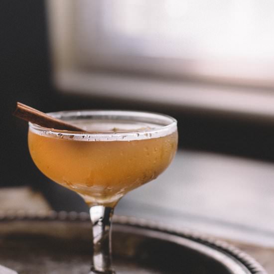 Spiced Pear Brandy Sidecar