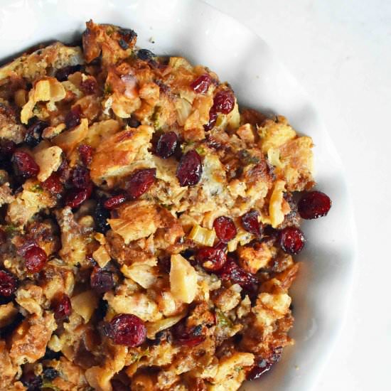 Cranberry Apple Sausage Stuffing