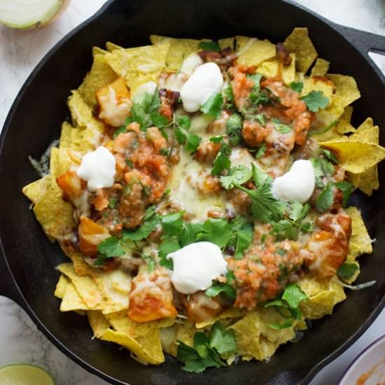 Butternut Chilli Vegetarian Nachos