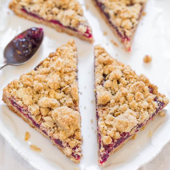 Cranberry Oatmeal Crumble Bars