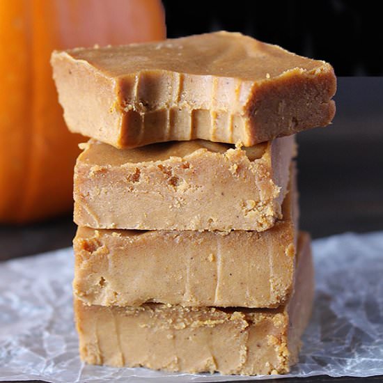 Pumpkin Coconut Oil Fudge