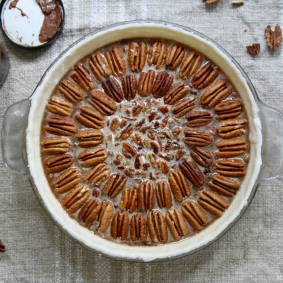 Praline Pecan Spread Pie