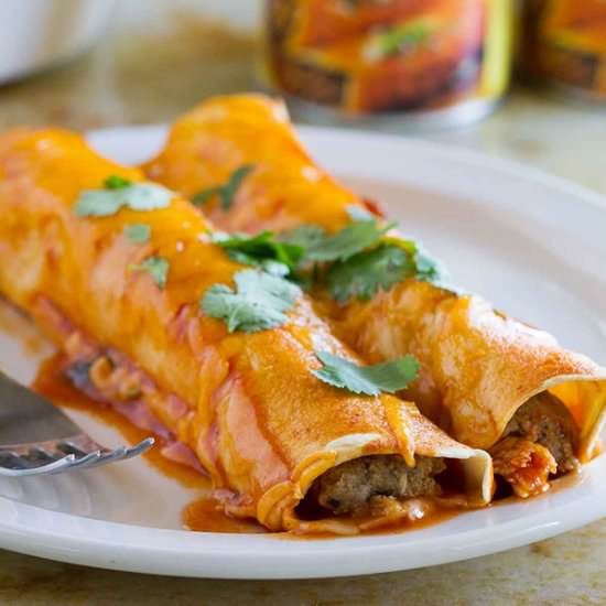 Thanksgiving Leftover Enchiladas