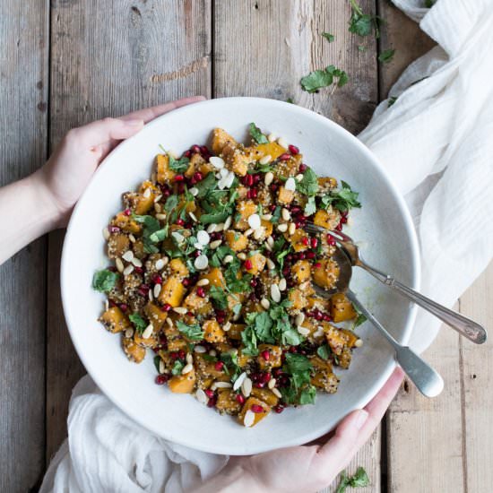 Marinaded Pumpkin and Quinoa Salad