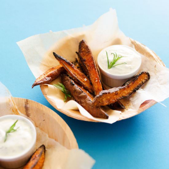Oven-Baked Sweet Potato Wedges