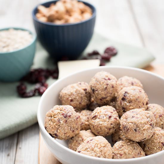Cranberry White Chocolate No Bake Cookies