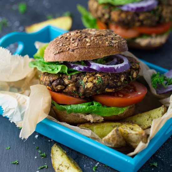 Vegan Mushroom Burger