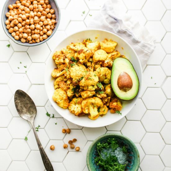 Turmeric Roasted Cauliflower