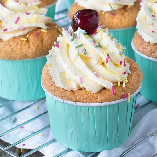 Raspberry Trifle Cupcakes