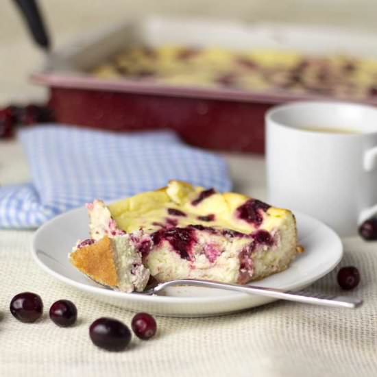 Cranberry Swirl Cheesecake Bars