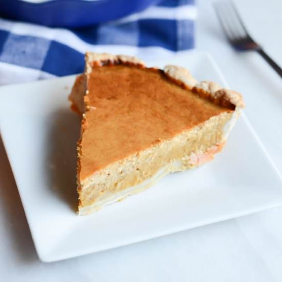Cream Cheese-y Pumpkin Pie