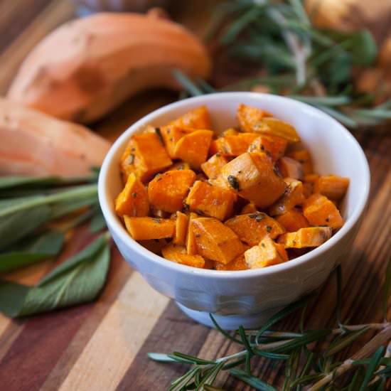 Sage Brown Butter Sweet Potatoes