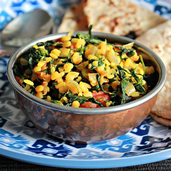 Greens & Lentil Stir Fry