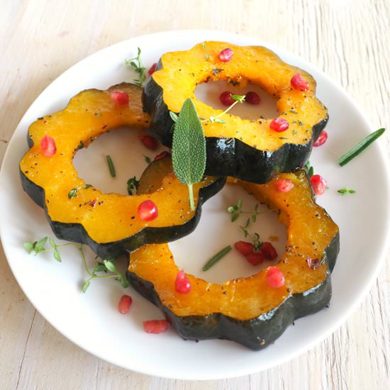 Maple & Herb Roasted Acorn Rings