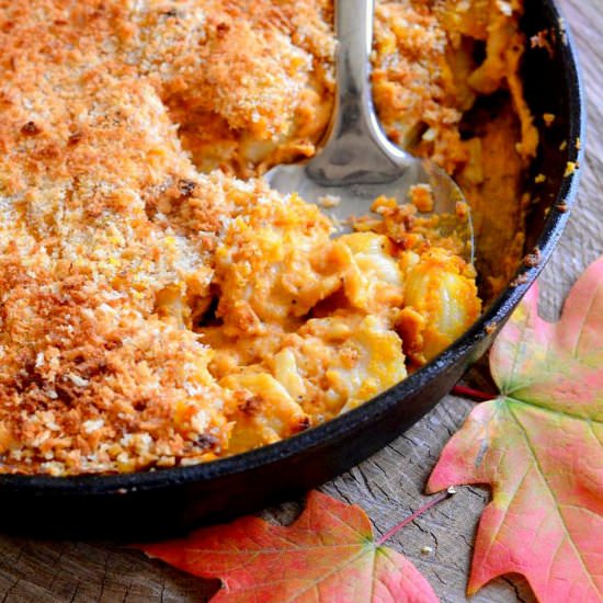 Spicy Skillet Pumpkin Mac & Cheese