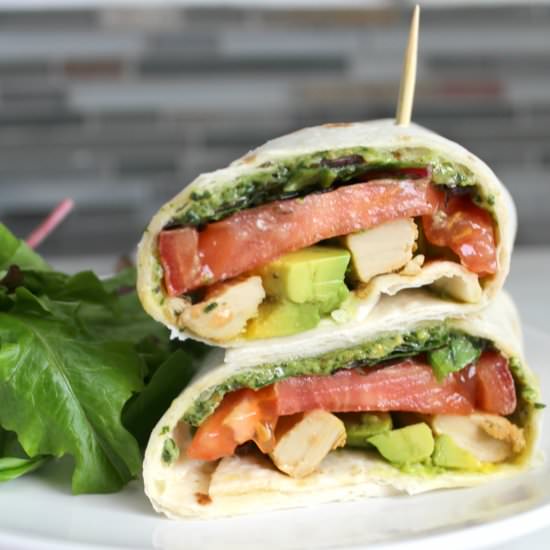 Vegan Chick’n Pesto Wrap