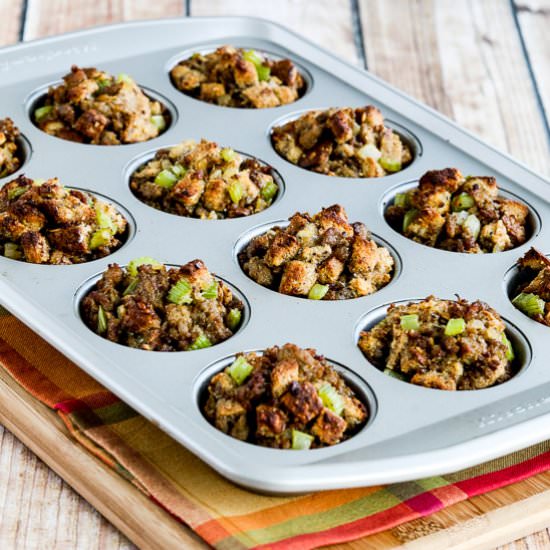 100% Whole Wheat Stuffing Muffins