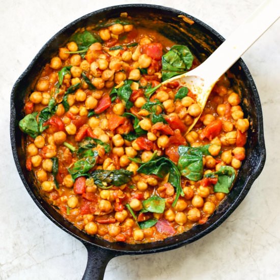 Chickpea + Spinach Curry
