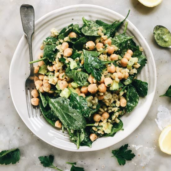 Chickpea and Barley Salad