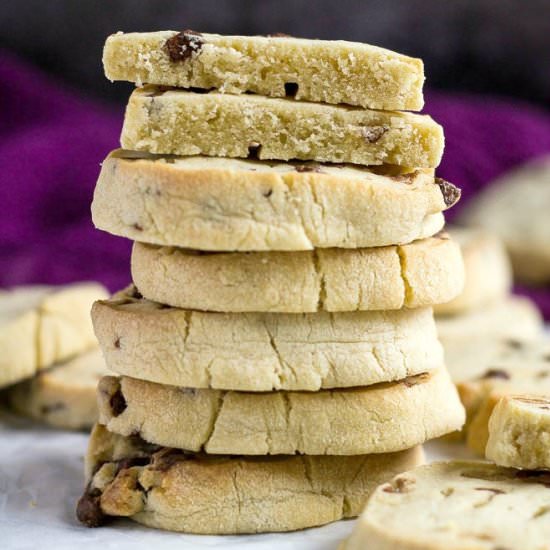Choc Chip Slice ‘n’ Bake Cookies