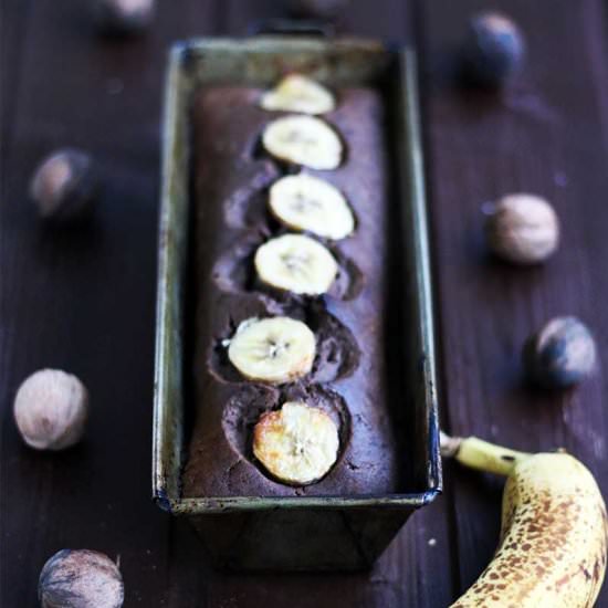 Vegan Chocolate Banana Bread