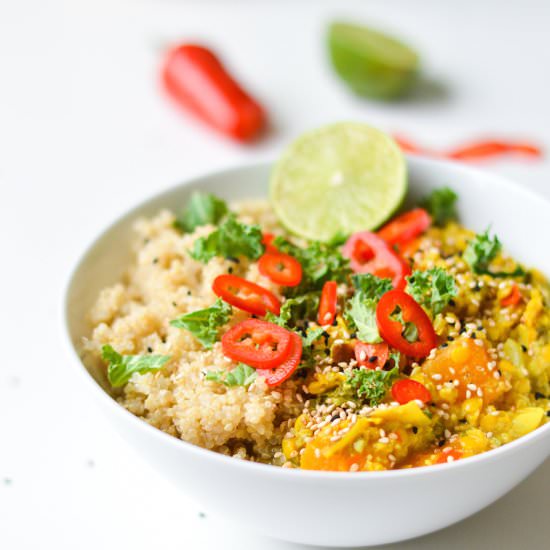 Butternut Squash Coconut Dahl