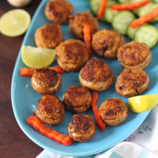 Crusty Mushroom and Millet Bites