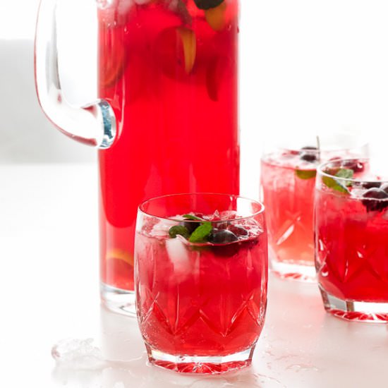 Sparkling Cranberry Vodka Punch